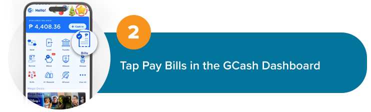 2. Tap Pay Bills in the GCash Dashboard